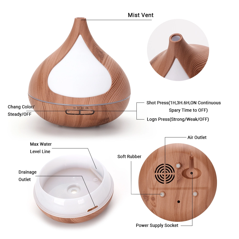 USB Colorful Portable Customized Essential Oil Diffuser Air Purifier for Bedroom