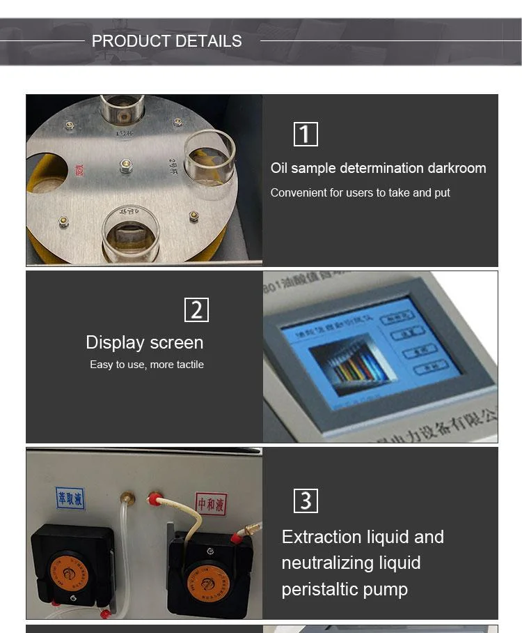 Transformer oil acidity test kit oil acid value tester